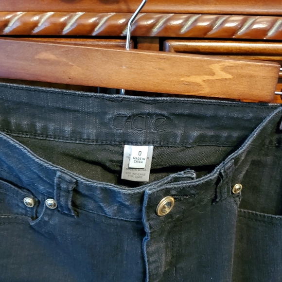 CACHÉ black flare jeans size 0 - Picture 6 of 6